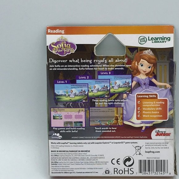 LeapFrog Disney Sofia The First Reading Interactive Storybook (LeapPad Tablets) - Picture 11 of 14